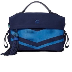Tory Sport Neoprene Messenger Bag, Near Perfect Condition, Tassel Missing